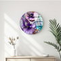 Wallity Reloj de Pared Decorativo de Cristal Multicolor 40 cm